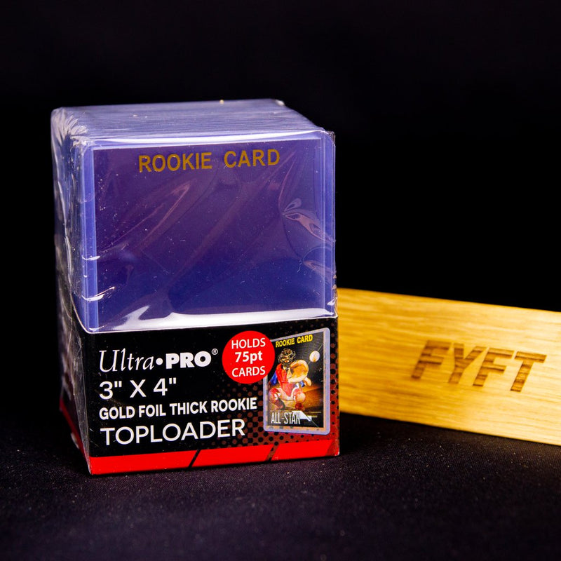 Ultra PRO Rookie Gold 75pt Toploaders 25ct