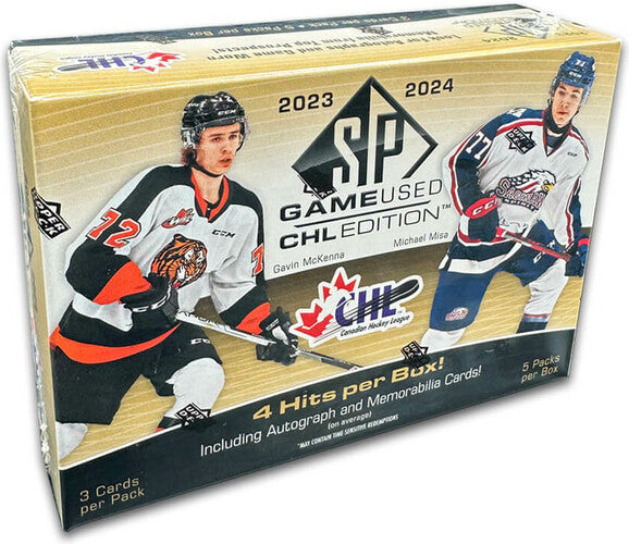 Upper Deck CHL SP Game Used Hockey 2023-24 hobby box