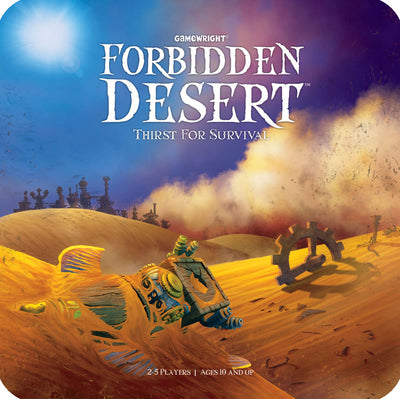 Forbidden Desert: Thirst for Survival — English tin front / face de la boîte anglaise