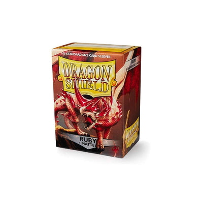 Dragon Shield Matte Ruby Standard Size 100 ct Card Sleeves