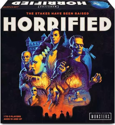 Horrified: Universal Monsters — English game box / boîte du jeu en anglais