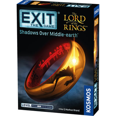 EXIT: The Lord of the Rings, Shadows Over Middle-earth — English game box / boîte du jeu en anglais