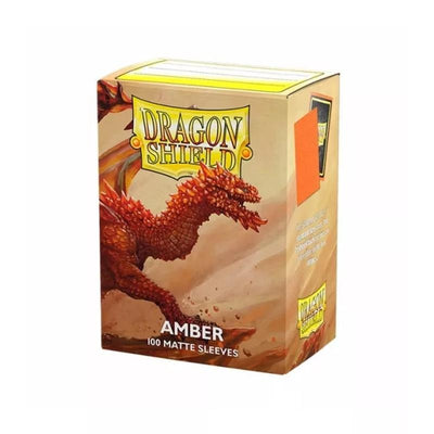 Dragon Shield Amber Matte Sleeves 100ct