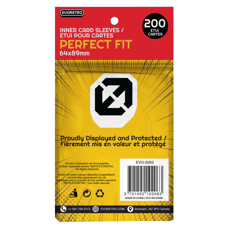 Evoretro Perfect Fit Sleeves 200ct