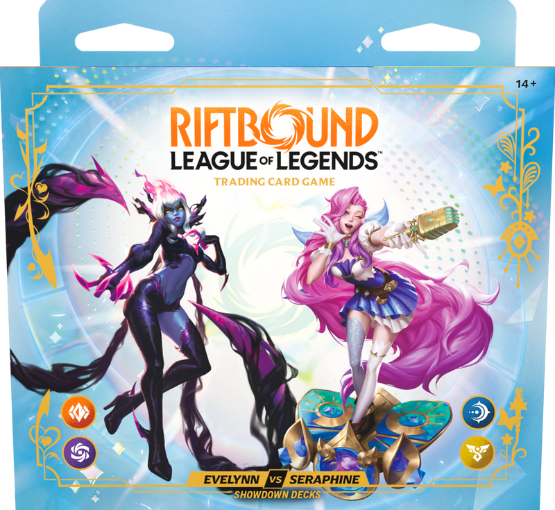 Riftbound League of Legends TCG Radiance Showdown Evelynn vs Seraphine Deck