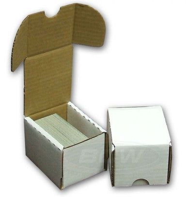 100 count cardboard card storage box