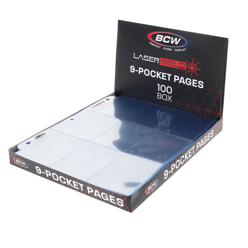 BCW LaserWeld 9-Pocket Pages 100ct box