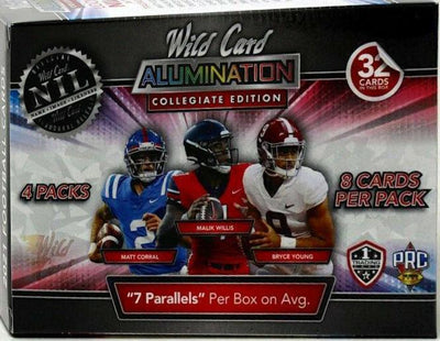 2021 Wild Card Alumination Collegiate Football Blaster Box