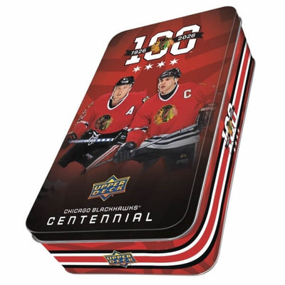 2025-26 Upper Deck Chicago Blackhawks Centennial Hobby Tin