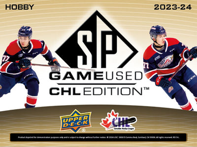 Upper Deck CHL SP Game Used Hockey 2023-24 hobby pack