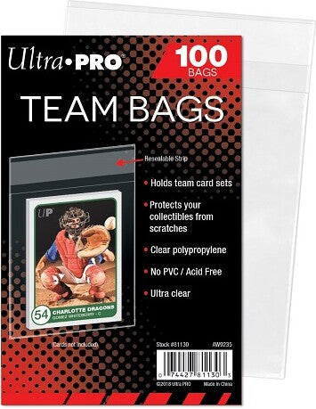 Ultra PRO Team Bags Resealable 100ct
