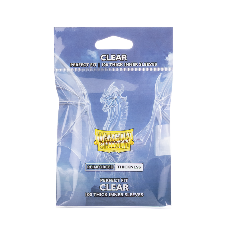 Dragon Shield Perfect Fit Thick Inner Sleeves Clear 100ct
