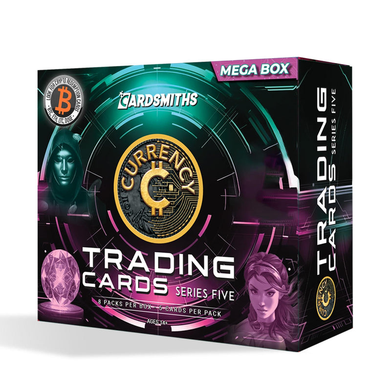 Currency Series 5 Trading Cards Mega Box | 8 Packs