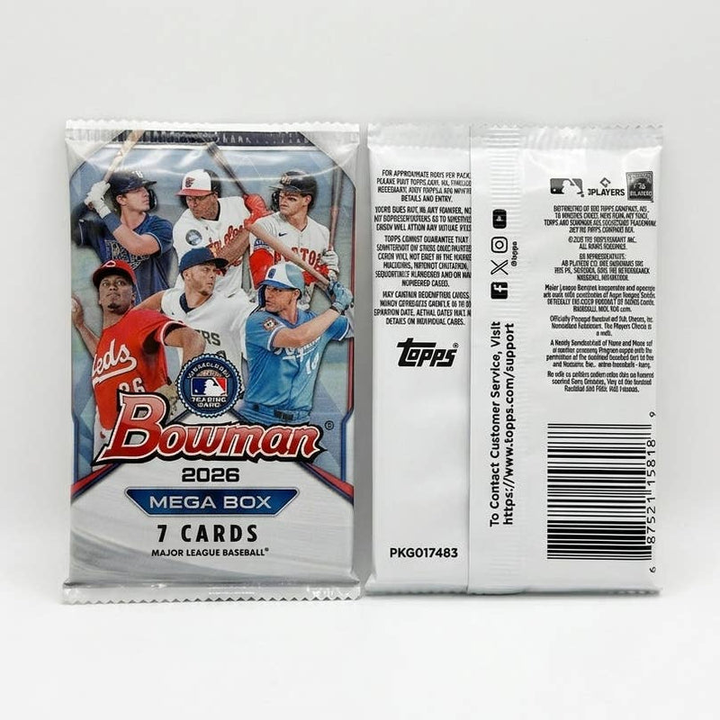 2026 Bowman Baseball Mega Box Pack