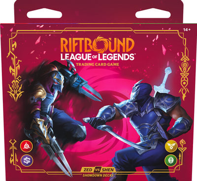 Riftbound League of Legends TCG Zed vs Shen Showdown Deck