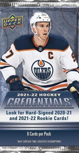 2021-22 Upper Deck Credentials Hockey Hobby Pack