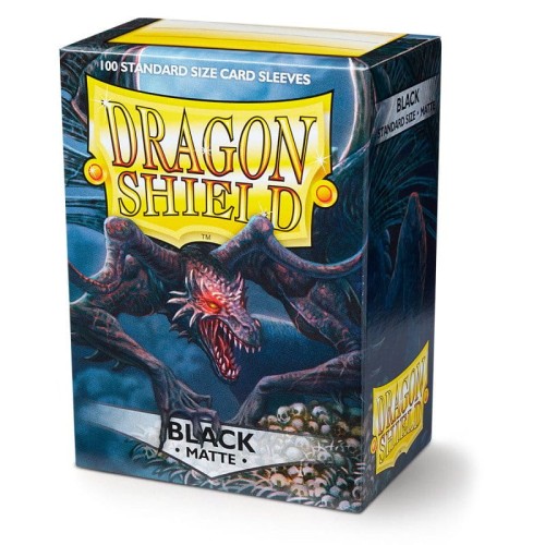 Dragon Shield Black Matte Sleeves 100ct