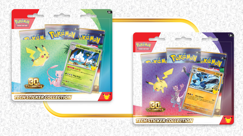 Pokemon 30th Anniversary Tech Sticker Collection