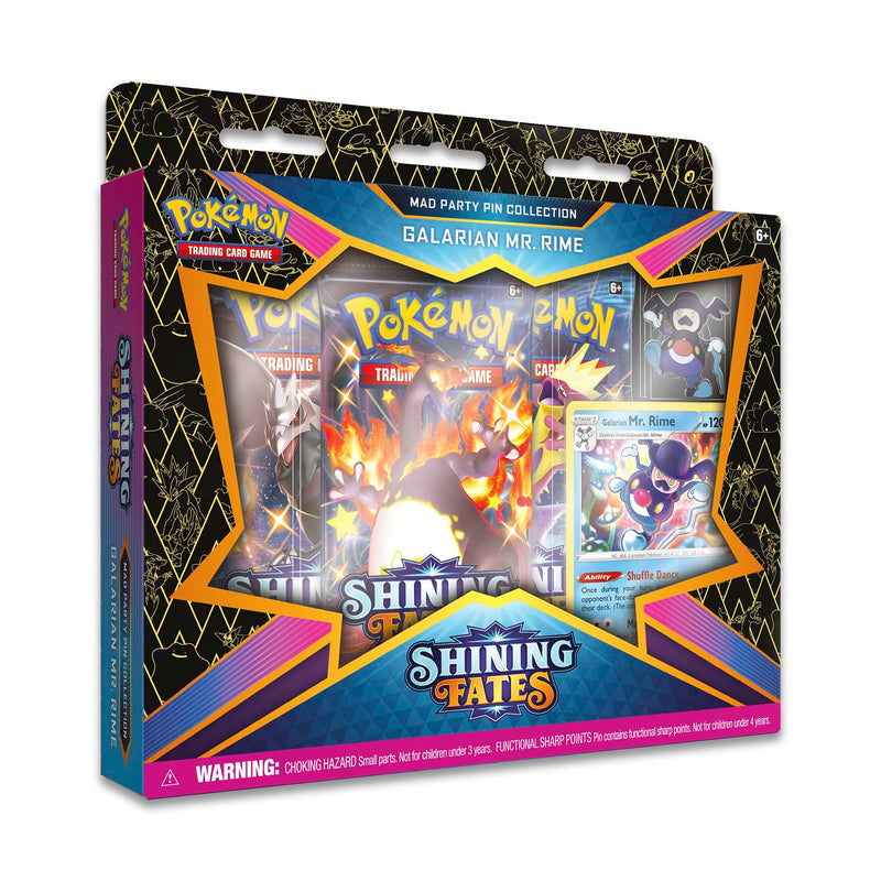 Pokemon Shining Fates Mad Party Pin Collection